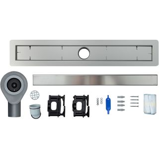 Душевой лоток Logan L001SL-600 с решеткой Нержавеющая сталь под плитку